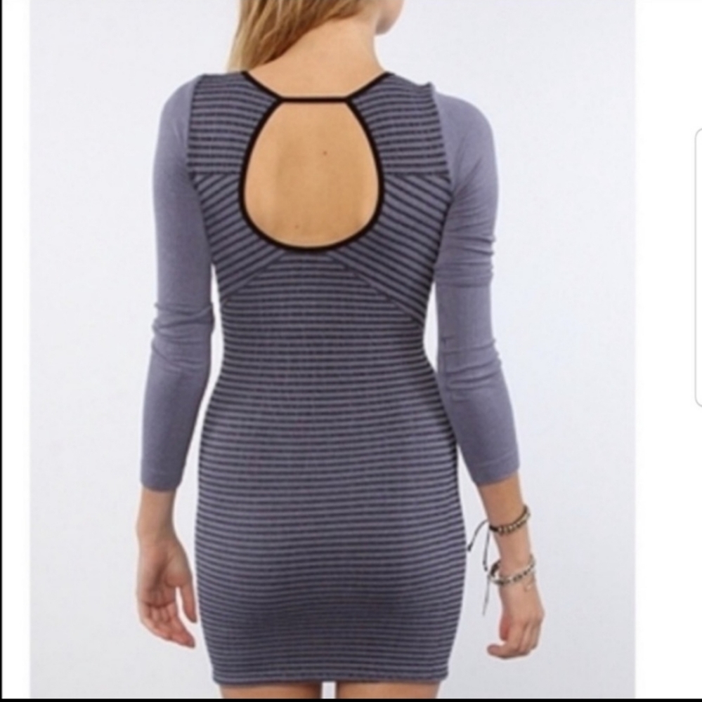 Free People Intimately Line Striped Bodycon Dress - Picture 1 of 4
